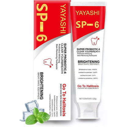 YAYASHI SP-6 Whitening Toothpaste 120g – Stain Removal & Fresh Breath