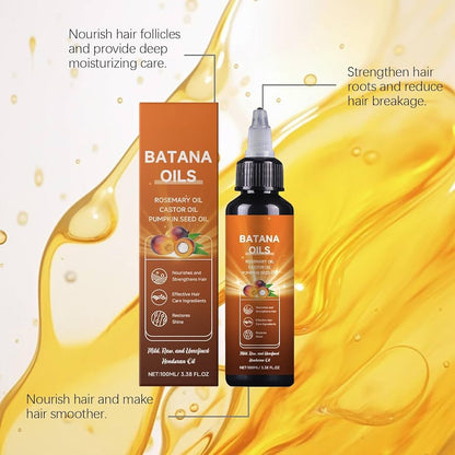 Batana Hair Oil 120ml – Rosemary, Castor & Pumpkin Seed Blend