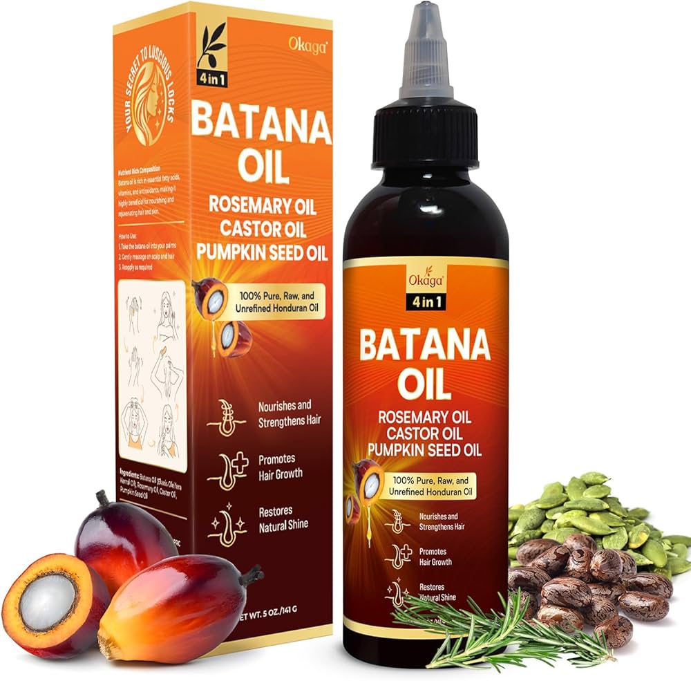Batana Hair Oil 120ml – Rosemary, Castor & Pumpkin Seed Blend