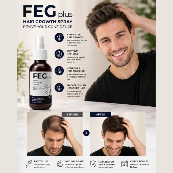 FEG Hair Growth Spray for Thicker & Fuller Hair 50ml