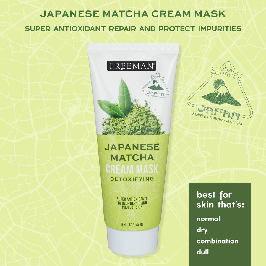Japanese Matcha Facial Mask – Detoxifying & Pore Purifying Cream