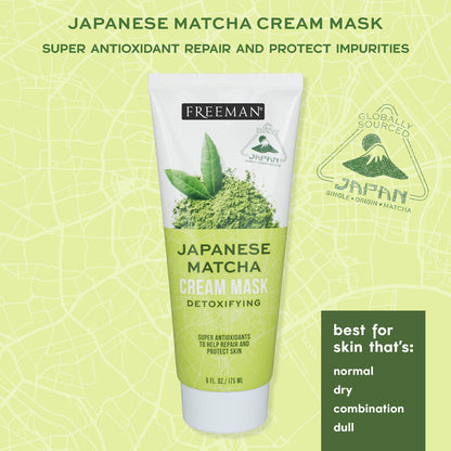 Japanese Matcha Facial Mask – Detoxifying & Pore Purifying Cream