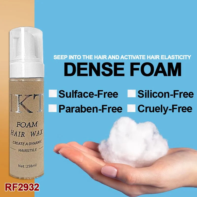 IKT Hair Wax Foam 258 ml – Firm Hold & Volume Styling Foam