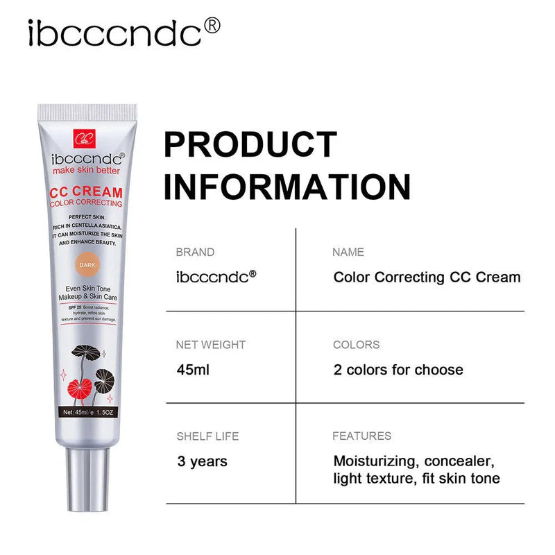 All-in-One CC Cream 40ml – Moisturizing Foundation & Concealer