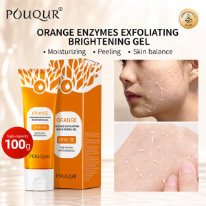 Orange whitening exfoliating gel for smooth bright and glowing skin