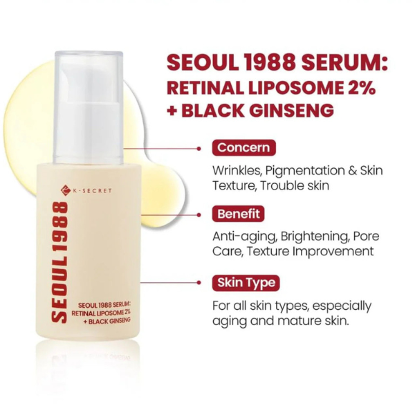 K-SECRET SEOUL 1988 Retinal Serum UAE Product Bottle