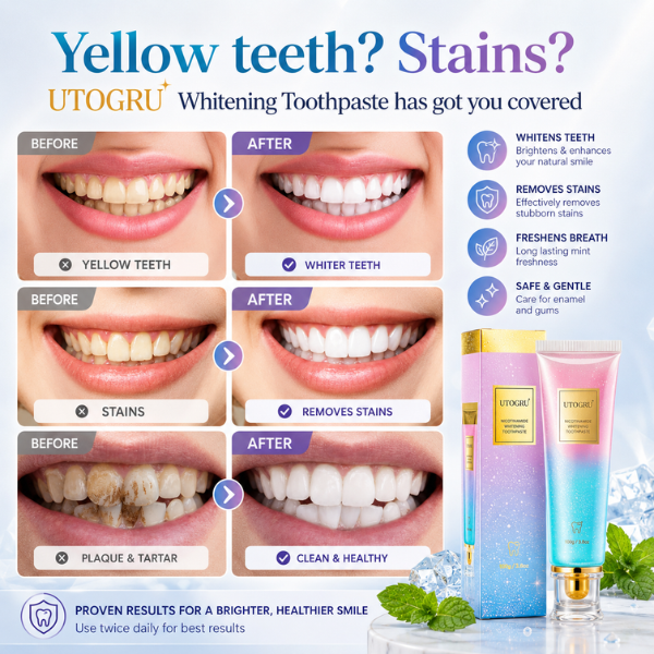 UTOGRU Bright & White Nicotinamide Mint Toothpaste - Image 2