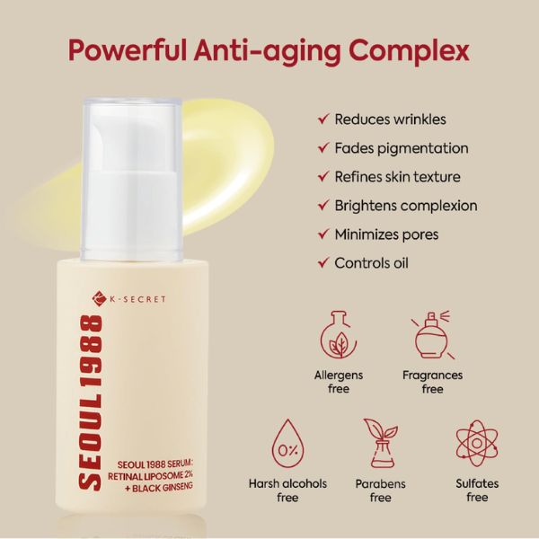 Korean Retinal Anti Aging Serum with Black Ginseng